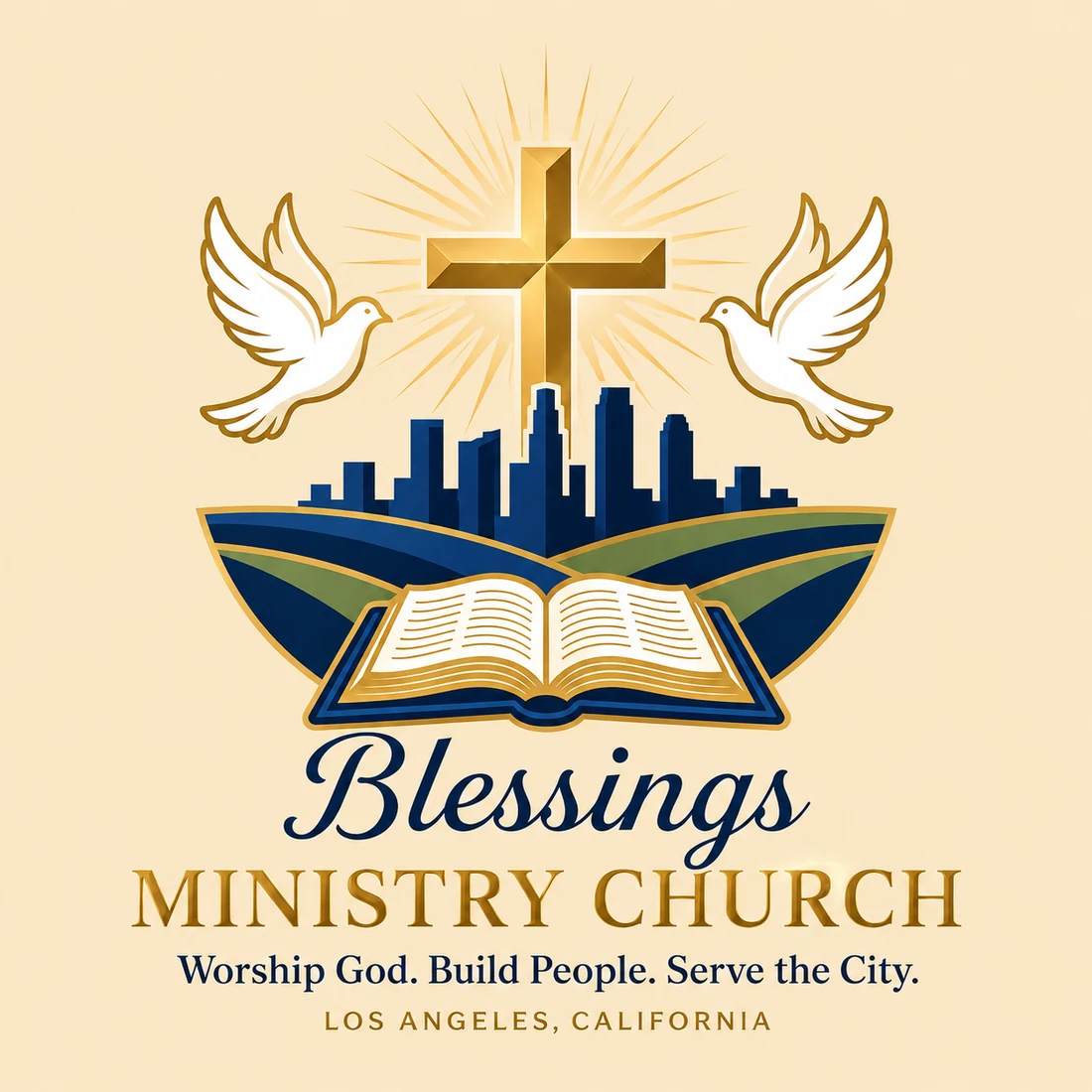 Blessings Ministry Church official logo poster